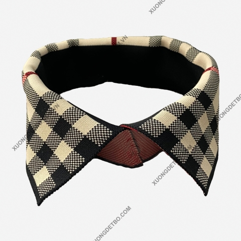 Jacquard collar – checkered style 3