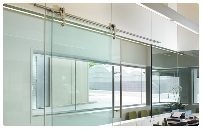 Glass door