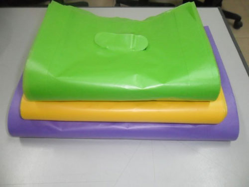 Colored plastic bag