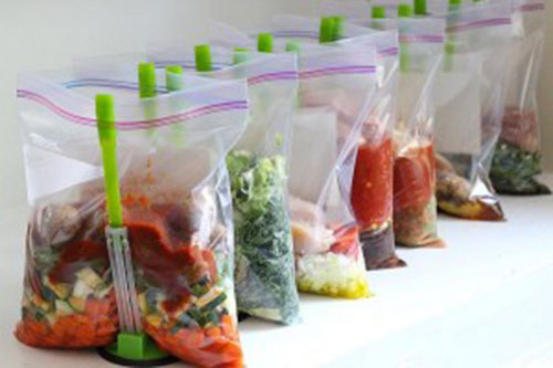 Zipper plastic bag
