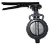 Butterfly valve with handle