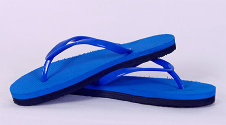 Blue slippers