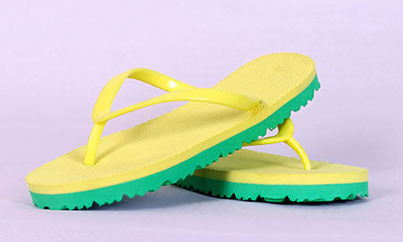 Yellow slippers