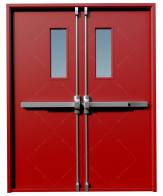 Fireproof steel door