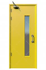Fireproof steel door