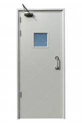 Fireproof steel door