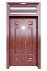 Wood grain steel door