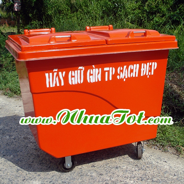 Composite trash bin