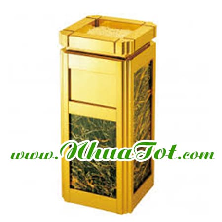 Granite trash bin
