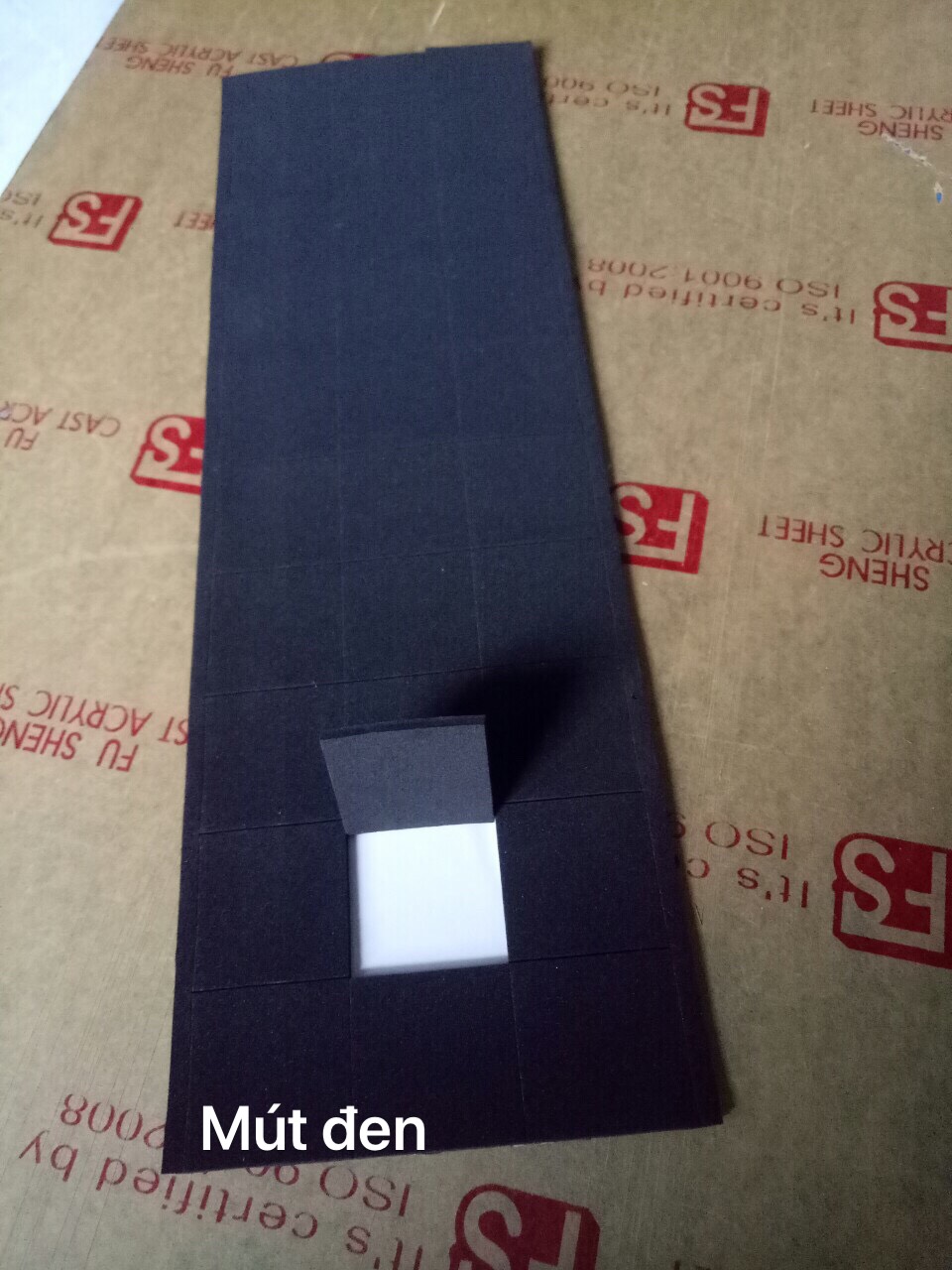 Square Black Foam