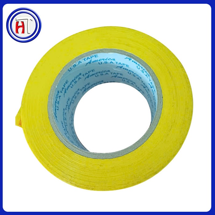 Yellow adhesive tape