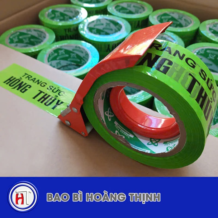 One-color printed green base adhesive tape