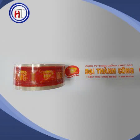 Two-color printed adhesive tape