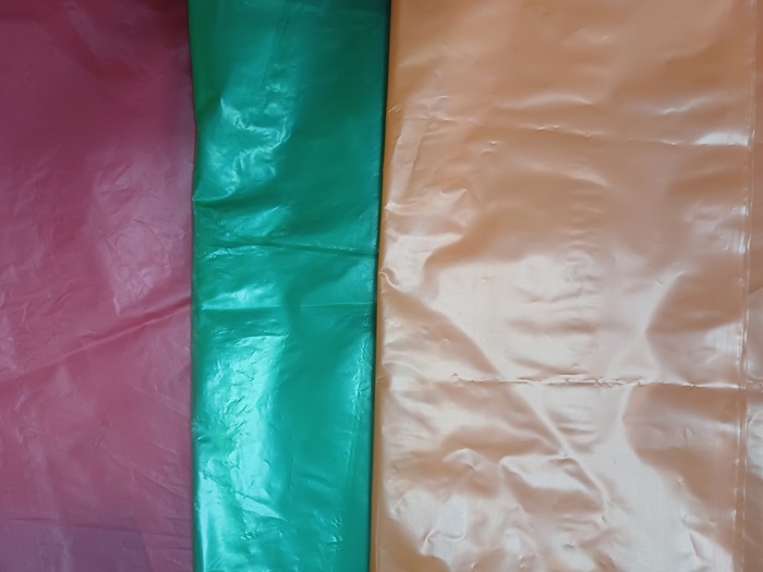 Large-sized colored HDPE bag