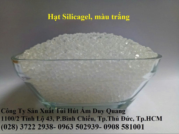 White silica gel desiccant beads