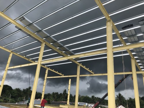 Erection of steel structure