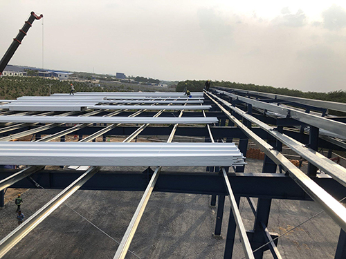Erection of steel structure