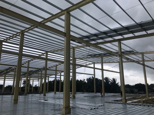 Erection of steel structure