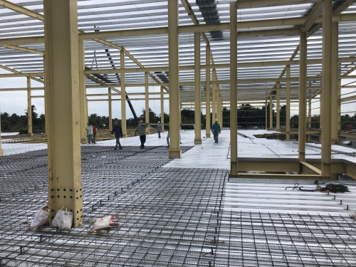 Erection of steel structure
