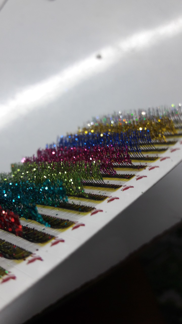 Glitter false eyelashes