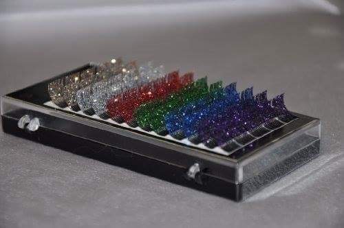 Glitter false eyelashes