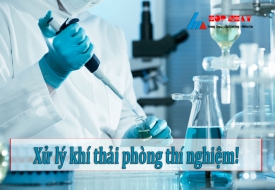 Laboratory exhaust gas treatment