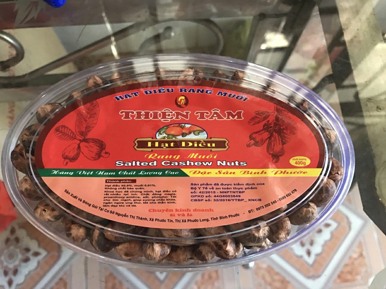 Salt roasted cashews
