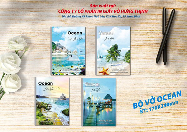 Ocean line notebook