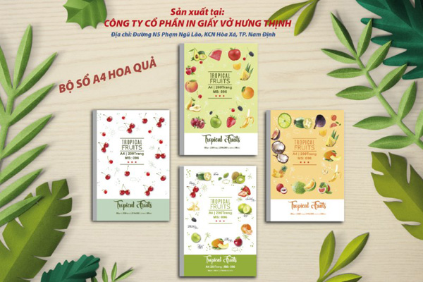 A4 fruit notebook
