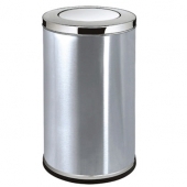 Stainless steel wastebasket