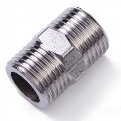 Double external hex nipple