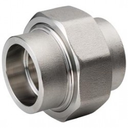 Stainless steel pipe union - pressure welding