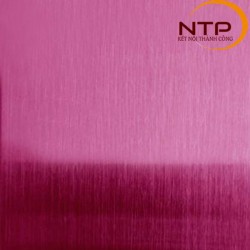 Colored stainless steel sheet - Brushed neon pink