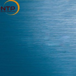 Colored stainless steel sheet - Brushed blue