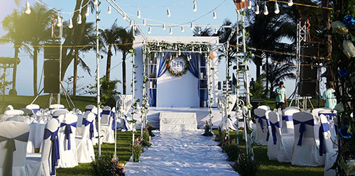 Wedding reception organizing