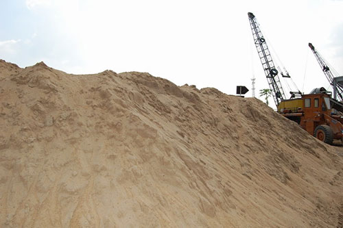 Construction sand