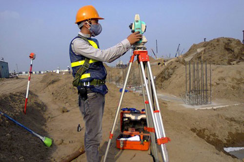 Topographical survey works