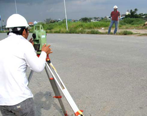 Topographical survey works