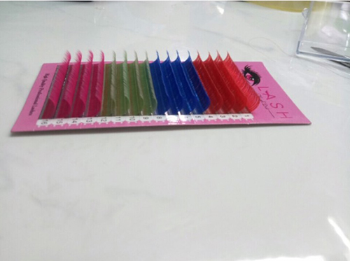 Colored eyelash