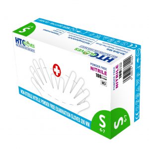 Powder-free nitrile gloves