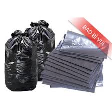 Black garbage bags without handles