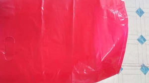 Red PE plastic bag