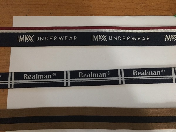 Lettered woven elastic bands