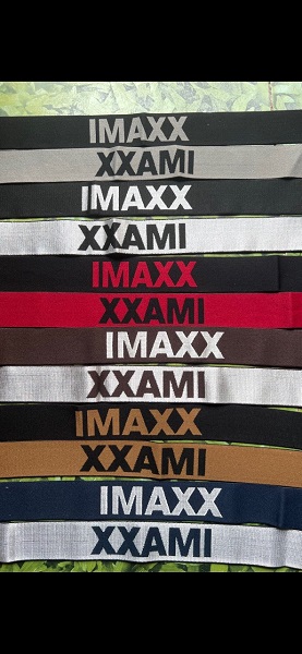 Lettered woven elastic bands