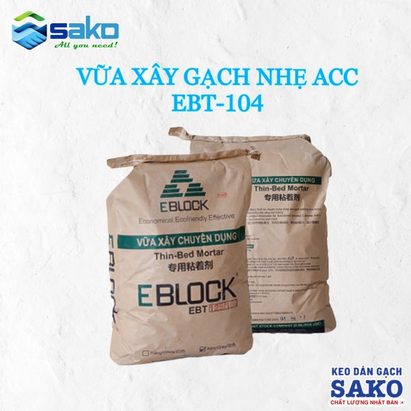 Masonry mortar EBT-104 for AAC lightweight block