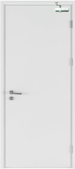 Fireproof steel door