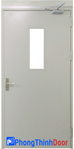 Fireproof steel door