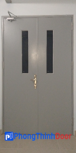 Fireproof steel door
