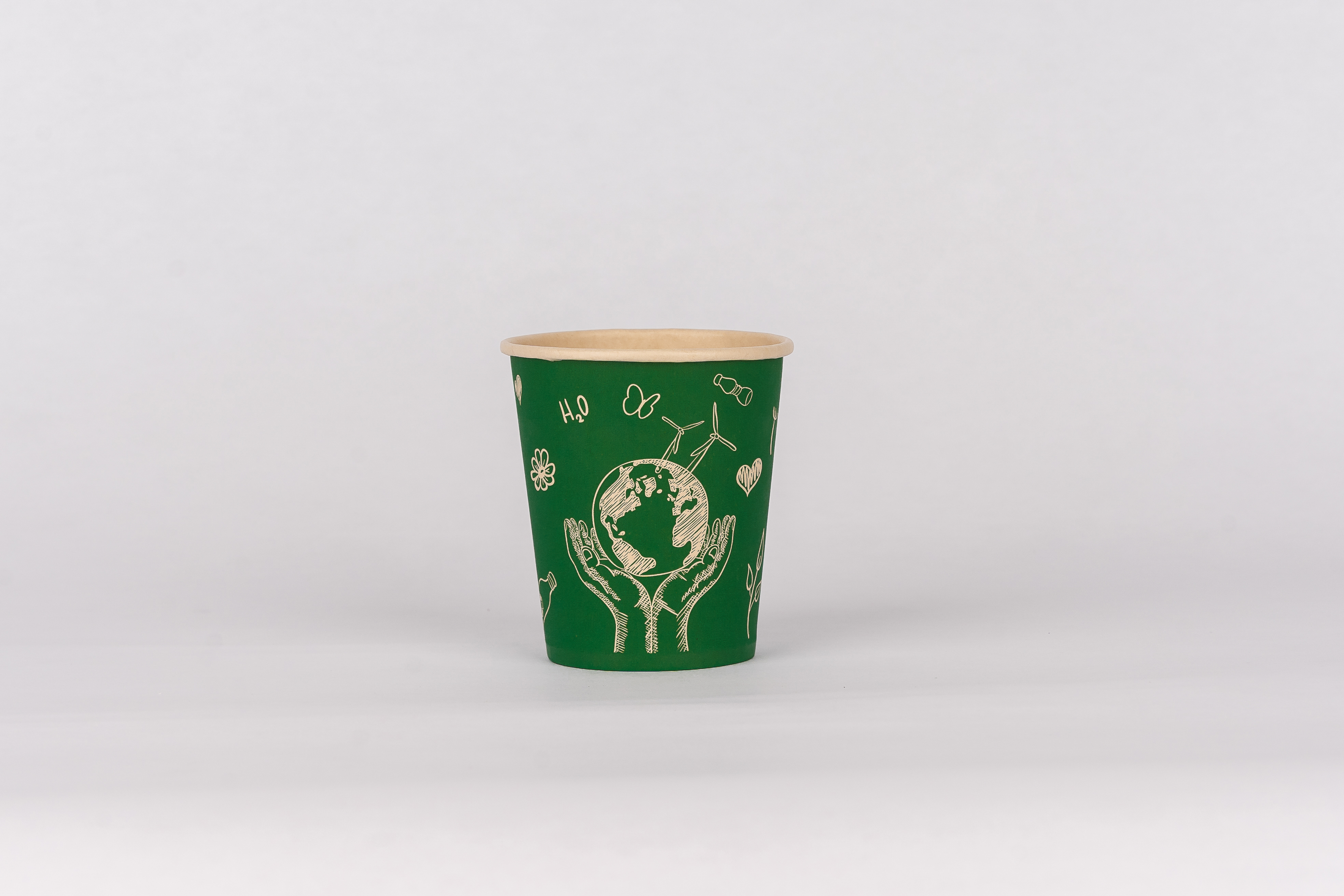 6.5oz earth kraft paper cup – 02673