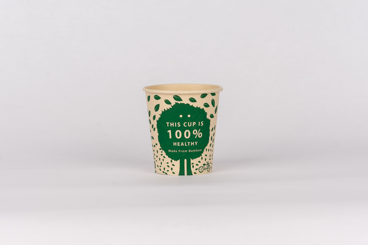 6.5oz kraft paper cup with tree design – 02678